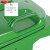 圣极光塑料垃圾桶120L常规款脚踩式带盖果皮箱室外分类垃圾桶可定制G1420绿色