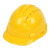 明盾 M-11高强度三筋ABS安全帽 工地电力电工防砸透气工地头盔 黄色