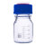 山顶松 流动相蓝盖试剂瓶 单双三四孔液相色谱流动瓶 透明棕色玻璃螺口瓶  1000ml透明两孔 