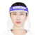 鲁识 防护面罩隔离透明高清护目面屏帽防尘防飞沫脸罩全脸头罩 50个价