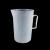 加厚2000ml毫升塑料量杯 烧杯带刻度2L 量杯（5个装）2000ml