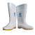 紫羲ZXFH.NET防滑耐油酸碱胶鞋33cm白色中筒雨鞋38cm高帮水靴 高筒牛筋底防滑雨靴 白色 高筒 38cm 36