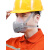 防尘口罩防工业粉尘过滤棉煤矿打磨电焊烟喷漆防毒面具 白色-1个+20片纤维棉