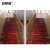 安赛瑞 楼梯地垫 木楼梯地垫 65×24×3cm 免胶自贴楼梯防滑踏步垫 实木地毯 弧形 红色700603