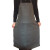 易美丽诺 DA6077 防水防油围裙加厚餐厅厨师酒店洗车皮革围裙 黑色常规1.0m 2件装