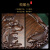 凤陶凰（FENG TAO  HUANG）整块乌檀木茶盘实木茶海家用现代简约原木黑檀木茶台精雕茶具高端 荷花双鱼90*45*4.5cm