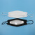 LISMkn95口罩3d立体透明唇语鱼型口罩防护不勒耳可视化无纺布聋哑人 白色20个装 均码