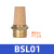 科威顿定制电磁阀气动消音器BSL02铜质消声滤芯过滤器气动接头 BSL-01
