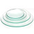海斯迪克 玻璃表面皿 高透明凹凸皿 盖烧杯圆皿器皿 70mm（1片）