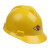 普力捷 工业安全帽  PE安全帽四点式帽衬经济型工地用安全帽红色黄色蓝色白色定制 黄色