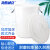 海斯迪克 HK-370 加厚塑料圆桶水桶 大容量酒店厨房垃圾桶 白色带盖50L