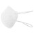 一次性口罩薄款透气 KN95 白色3D立体四层含熔喷布成人防粉尘工业劳保口罩 现货 50个（独立装） 耳挂式