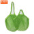 京洲实邦 日常休闲网袋棉网袋购物手提网袋挂袋 绿色2个装 51.11g/25*35*38CM长提网袋