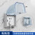 防水盒86卫生间浴室漏电保护罩透明防溅盒防水盒盖开关插座 86蓝色明装防水盒