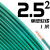 国标阻燃BVR1 1.5 2.5 4 6平方软多股铜芯家装电线铜线零剪 2.5平方 单皮软线(1米)绿色