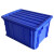 长方形周转箱 塑料收纳箱 加高加厚零件盒 物料盒 塑料盒工具盒带盖 加高4#420_315_225蓝+盖子