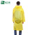 品之德 EVA雨衣长款全身防暴雨成人加厚外穿旅行雨披 黄色【背包款】