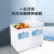 海尔（Haier）冷柜 215升蝶形门双箱双温区小型冰箱冰柜卧式 家用商用二合一215SEA