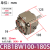 叶片式旋转气缸CRB1BW/CDRB1BW50/63/80/100D-90S/180°/270度 CRB1BW100-180S