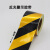 惠利得 地板工程交通警示线PET汽车贴广告标示警示胶带黑黄斜纹反光胶带 黑黄20cm*45.7米