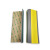 京顿FHT26 PVC直角pvc楼梯防滑条 自粘硅胶橡胶L型防滑条 台阶包边止滑条 黄色灰底（5cm*2.5cm*10m）