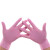 稳斯坦 WST832 一次性丁腈手套 橡胶检查防护劳保手套 实验室清洁手套 粉色50只 M码