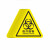 昊鹰 提示贴设备安全牌注意安全标识牌提示牌 工厂电力标识牌  医疗废物（10个装）8*8cm
