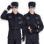 海斯迪克 HKZJ-33 保安服 工作服作训服执勤衣 秋冬长袖套装+标志+腰带+帽子 180