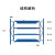欧曼 仓储货架层板货架1500*500*2000副架四层200KG/层中型仓库重型库房轻型组合货架