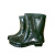 朗固 LANGGU C80655011 高筒 工作胶靴 电工靴子 电力靴 防水防滑鞋靴 绿色 36-45 防护鞋