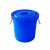 劳保佳 大号圆桶 圆形大容量水桶 大号塑料桶 圆形收纳桶 带盖加厚储水桶 工业环卫垃圾桶 无盖160L 白色