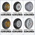 贝傅特 重型4寸TPR单轮 橡胶单轮 工业拖车平板推车轮子承重防滑纹理滑轮单轮