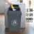 翻盖夹缝分类垃圾桶带盖大号户外商用创意大容量办公室垃圾箱 绿色 10升(带盖)投放标