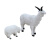 万棠户外公园庭院园林花园羊肉店仿真动物农场绵羊装饰摆件山羊雕塑 7.小号绵羊组合