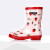 好雨时节（A GOOD RAIN KNOWS）女童卡通可爱草莓雨鞋小学生公主粉色防水鞋防滑时尚防水橡胶雨靴 玫瑰红色 25码