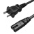 锐诚线缆 橡皮电力电缆 显示器电源线 两插8字尾电源线黑色5M