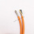 高柔性橙色拖链电缆2 4 芯0.5 0.75 1 1.5 2.5伺服电机动力屏蔽线京昂 4*1平方/不带屏蔽1米