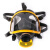 普达 自吸过滤式防毒面具 MJ-4002呼吸防护全面罩 面具+0.5米管子+P-E-3过滤罐