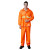 海斯迪克 HK-5088 高档环卫雨衣带反光条 加厚涤塔夫双层橙色雨衣雨裤套装 橙色 XL