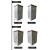 诚扬防雨柜插线板 小区户外防雨机柜 6位内置电源