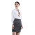 中神盾V-101男女式长袖衬衫160-165/L(100-499件价格)白色超细斜