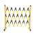 贝诺仕 玻璃钢伸缩折叠围栏电力警示施工可移动护栏警戒隔离安全防护护栏国标全玻璃钢黄黑1.2高*5米长
