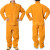 牛皮电焊工作服焊工焊接防烫保护衣工作服电焊工皮衣 桔色混搭裤子 XL