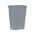 垃圾桶商用废纸篓厨房卫生间厕所米色卫生桶大容量 中型垃圾桶 灰色26.6L FG295600G