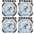 承琉减压阀单表头氧气氩气加热表表头配件减压器头压力显示 FX丙1烷高压单表头0-2.5MPA