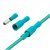 汇君 PVC子弹头对接冷压端子连接器公母电线对接头 绿色0.5-1.5平方 50套 