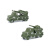 首卫者 军事模型 心理沙盘地物模型道具散件 双炮装甲车 GR-ZS094