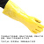 黄棉毛浸塑手套耐油手套耐酸碱加厚耐磨PVC劳工防水手套 45厘米耐油酸碱手套(SA牌)