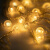 贝工 LED气泡球灯串 暖色 新年春节装饰彩灯串 满天星装饰氛围灯 遥控+电池款10米80灯