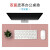 可乐树（keleshu） 皮革鼠标垫游戏桌面超大号电脑键盘办公室家用防水单双面大班台桌垫logo定制 粉色荔枝纹桌垫（双面） 60*30cm